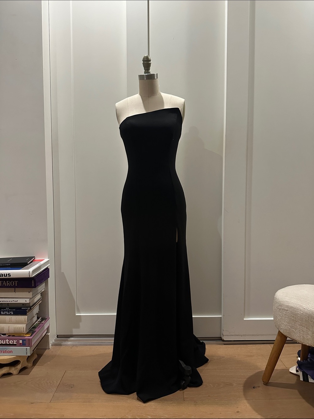 Aqua Black Evening Gown